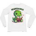 Book Lover Reading Dinosaur Readosaurus Library Unisex Long Sleeve T-Shirt