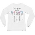 Bookish Feminist Jane Austen Fan Jane Austen Flower Books Unisex Long Sleeve T-Shirt