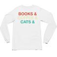 Books Coffee Cats Social Justice Unisex Long Sleeve T-Shirt
