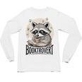 Booktrovert Raccoon Reading And Coffee For Book Lover Unisex Long Sleeve T-Shirt Booktrovert Raccoon Reading And Coffee For Book Lover Unisex Long Sleeve T-Shirt