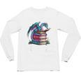 Bookworm Please I'm A Book Dragon Blue Dragon Unisex Long Sleeve T-Shirt