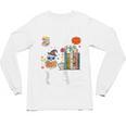 Carve Out Time To Read Halloween Ghost Books Raglan Baseball Tee Unisex Long Sleeve T-Shirt