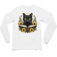 Cat For Women Book Lover Cute Cat And Book Unisex Long Sleeve T-Shirt Cat For Women Book Lover Cute Cat And Book Unisex Long Sleeve T-Shirt