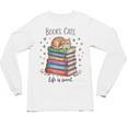 Cats Books Lover Men Women Unisex Long Sleeve T-Shirt