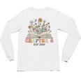 Chapter 6 Years Old 6th Birthday Wildflower Book Lover Unisex Long Sleeve T-Shirt