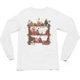 Christmas Cats Bookshelf Gingerbread Unisex Long Sleeve T-Shirt