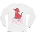Clifford The Big Red Dog Pink Text With Bow Illustrated Book Unisex Long Sleeve T-Shirt Clifford The Big Red Dog Pink Text With Bow Illustrated Book Unisex Long Sleeve T-Shirt