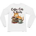 Coffee Cats And Books Lover For Women & Girls Coffee Unisex Long Sleeve T-Shirt Coffee Cats And Books Lover For Women & Girls Coffee Unisex Long Sleeve T-Shirt