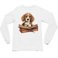 Cute Dog Beagle Reading Book Unisex Long Sleeve T-Shirt Cute Dog Beagle Reading Book Unisex Long Sleeve T-Shirt
