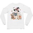 Cute Ghost Reading Book Librarian Book Lover Unisex Long Sleeve T-Shirt Cute Ghost Reading Book Librarian Book Lover Unisex Long Sleeve T-Shirt