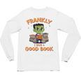 Cute Halloween Teacher Librarian Frankenstein Reading Books Unisex Long Sleeve T-Shirt Cute Halloween Teacher Librarian Frankenstein Reading Books Unisex Long Sleeve T-Shirt