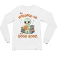 Cute Halloween Teacher Librarian Mummy Reading Books Unisex Long Sleeve T-Shirt