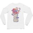 Cute Octopus Bookworm Fun Reading Tee For Book Lovers Unisex Long Sleeve T-Shirt