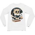 Cute Panda Reading Book Under Moon Bookworm Coffee Lover Unisex Long Sleeve T-Shirt Cute Panda Reading Book Under Moon Bookworm Coffee Lover Unisex Long Sleeve T-Shirt