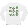 Cute Shamrock Reading Books St Patrick's Day Teacher Reading Unisex Long Sleeve T-Shirt
