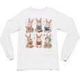 Cute Teacher Bunny Rabbit Reading Easter Bunnies Book Lovers Unisex Long Sleeve T-Shirt Cute Teacher Bunny Rabbit Reading Easter Bunnies Book Lovers Unisex Long Sleeve T-Shirt