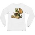Dragon Bookworm Reading Book Graphic Unisex Long Sleeve T-Shirt Dragon Bookworm Reading Book Graphic Unisex Long Sleeve T-Shirt