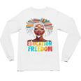 Education Is Freedom Afro Books Unisex Long Sleeve T-Shirt