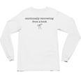 Emotionally Recovering From a Book Subtle Book Lover Unisex Long Sleeve T-Shirt Emotionally Recovering From a Book Subtle Book Lover Unisex Long Sleeve T-Shirt