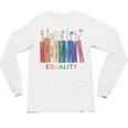 Equality Flower Books Equal Rights Social Justice Feminist Unisex Long Sleeve T-Shirt