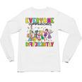 Everyone Communicates Differently Book Teacher Outfit Unisex Long Sleeve T-Shirt