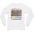 Everyone Is Welcome Here Floral Book LGBT Pride Equality Unisex Long Sleeve T-Shirt Everyone Is Welcome Here Floral Book LGBT Pride Equality Unisex Long Sleeve T-Shirt