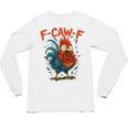 F-Caw-F Rooster F Awk F Chicken Coffee Romance Books Lover Unisex Long Sleeve T-Shirt