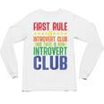 First Rule Of Introvert Club Is There Is No Introvert Club Raglan Baseball Tee Unisex Long Sleeve T-Shirt First Rule Of Introvert Club Is There Is No Introvert Club Raglan Baseball Tee Unisex Long Sleeve T-Shirt