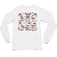 Ghost Book Reading Christmas Books Lover Teacher Kids Unisex Long Sleeve T-Shirt