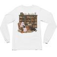 Ghost Reading Book Cat Lover Halloween Reading Enthusiast Unisex Long Sleeve T-Shirt Ghost Reading Book Cat Lover Halloween Reading Enthusiast Unisex Long Sleeve T-Shirt