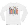 God Says I Am Floral Book Cute Christian Girl Teen Religious Unisex Long Sleeve T-Shirt