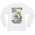 Great Pyrenees Dog Breed Life Is Better With Books And Great Unisex Long Sleeve T-Shirt Great Pyrenees Dog Breed Life Is Better With Books And Great Unisex Long Sleeve T-Shirt