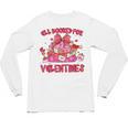 Groovy All Booked For Valentines Books Pink Coquette Bow Unisex Long Sleeve T-Shirt Groovy All Booked For Valentines Books Pink Coquette Bow Unisex Long Sleeve T-Shirt