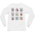 Halloween Ghosts Reading Books Pattern Spooky Kawaii Anime Unisex Long Sleeve T-Shirt Halloween Ghosts Reading Books Pattern Spooky Kawaii Anime Unisex Long Sleeve T-Shirt