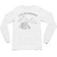 I Hate People Introvert Sarcastic I Love Camping Raglan Baseball Tee Unisex Long Sleeve T-Shirt