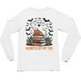 Haunted By My TBR Boo Halloween Book Lover Librarian Unisex Long Sleeve T-Shirt