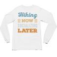 Hiking Now Minimal Socializing Introvert Vintage Unisex Long Sleeve T-Shirt Hiking Now Minimal Socializing Introvert Vintage Unisex Long Sleeve T-Shirt