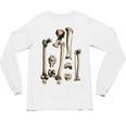 Hip And Leg Bones Book Print Vintage Human Bones Unisex Long Sleeve T-Shirt Hip And Leg Bones Book Print Vintage Human Bones Unisex Long Sleeve T-Shirt