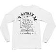 I’d Rather Be Reading Minimal Book Lover Arch Unisex Long Sleeve T-Shirt