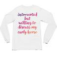 Introverted Willing To Discuss Curly Horse Introvert Unisex Long Sleeve T-Shirt Introverted Willing To Discuss Curly Horse Introvert Unisex Long Sleeve T-Shirt