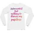Introverted Willing To Discuss Papitese Introvert Unisex Long Sleeve T-Shirt