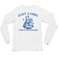 Just a Girl Who Loves Books Book Lover Bookish Unisex Long Sleeve T-Shirt