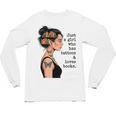 Just a Girl Who Has Tattoos And Love Books Tattooed Inked Unisex Long Sleeve T-Shirt