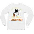 Just One More Chapter Fun Cat Coffee Reading Book Premium Tri-Blend Unisex Long Sleeve T-Shirt