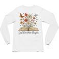 Just One More Chapter Open Book Flowers Unisex Long Sleeve T-Shirt