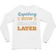 Lapidary Now Minimal Socializing Introvert Vintage Unisex Long Sleeve T-Shirt Lapidary Now Minimal Socializing Introvert Vintage Unisex Long Sleeve T-Shirt
