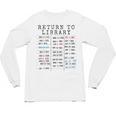 Library Card Due Date Stamp Book Lover Reading Vintage Read Unisex Long Sleeve T-Shirt