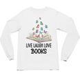 Live Laugh & Love Books Reading Butterfly Book Lover Bookish Premium Unisex Long Sleeve T-Shirt Live Laugh & Love Books Reading Butterfly Book Lover Bookish Premium Unisex Long Sleeve T-Shirt