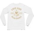 Love God Drink Coffee Read Books Lovers Vintage Christian Unisex Long Sleeve T-Shirt Love God Drink Coffee Read Books Lovers Vintage Christian Unisex Long Sleeve T-Shirt