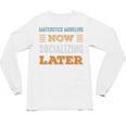 Matchstick Modeling Now Minimal Socializing Introvert Unisex Long Sleeve T-Shirt